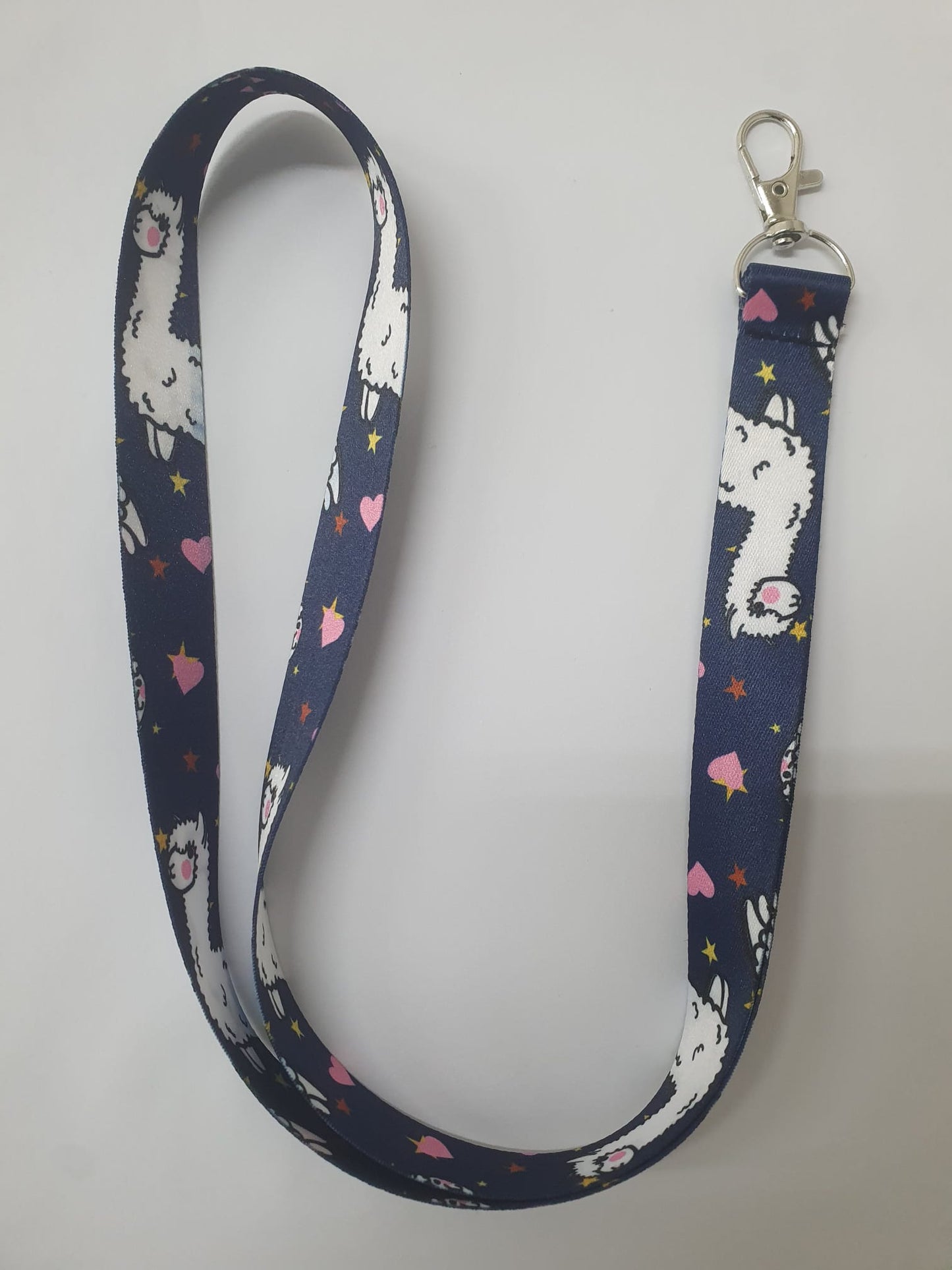 Boyun İpi Kartlığı | Lacivert Lama Renkli Desenli Sağlık ve Kurumsal Kullanım