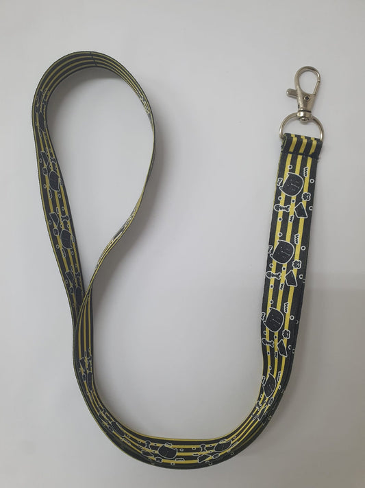 Boyun İpi Kartlığı | Siyah Sarı Renkli Desenli Sağlık ve Kurumsal Kullanım