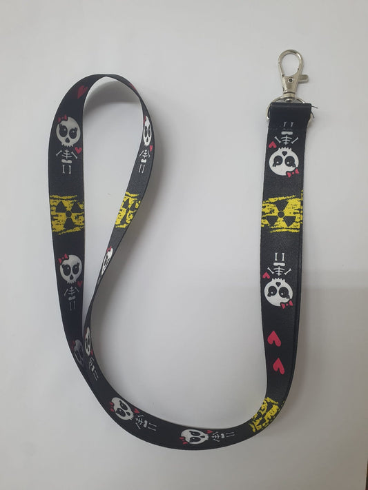 Boyun İpi Kartlığı | Siyah Tehlike Renkli Desenli Sağlık ve Kurumsal Kullanım