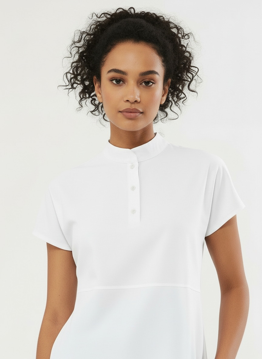 N O V A | Beyaz & Lacivert Premium Likralı Üniforma Takımı