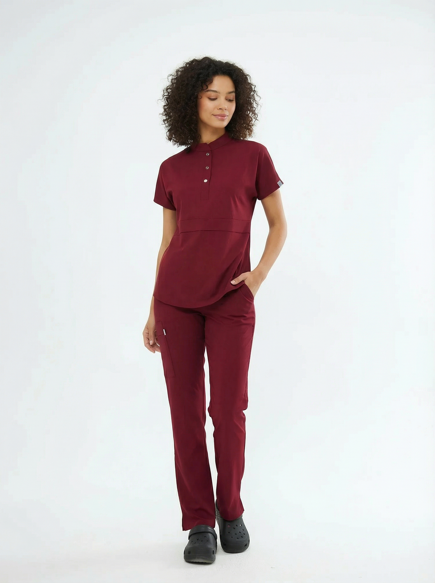 NOVA | Комплект униформы из лайкры премиум-класса бордового цвета