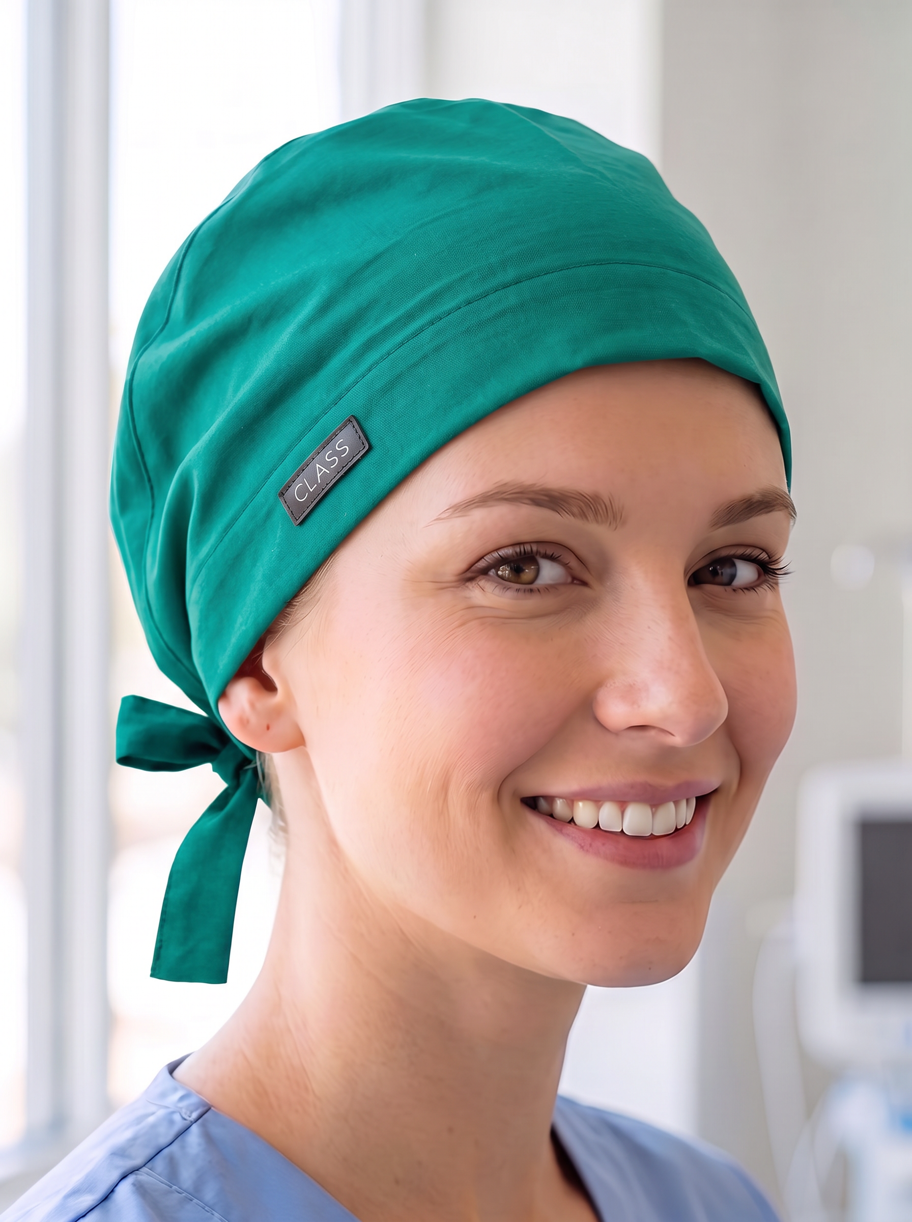 Düz Yeşil Bone Hemşire Doktor Bonesi Unisex