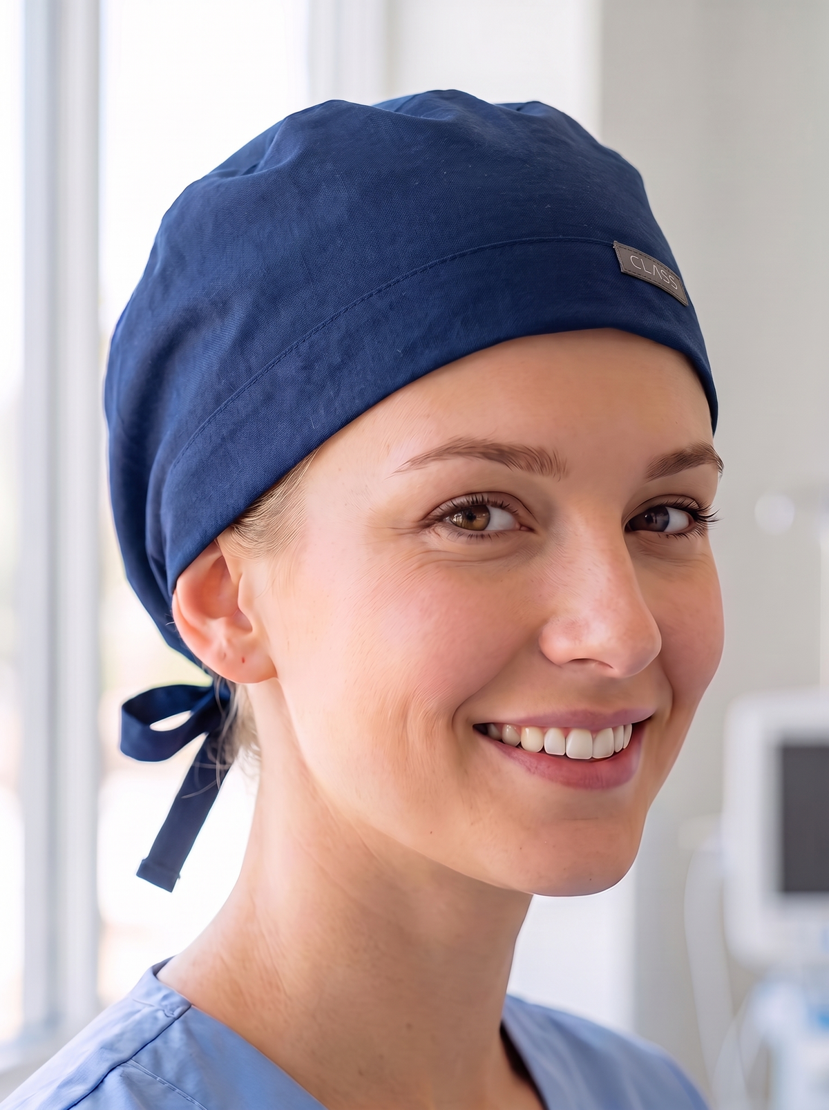 Düz Lacivert Bone Hemşire Doktor Bonesi Unisex