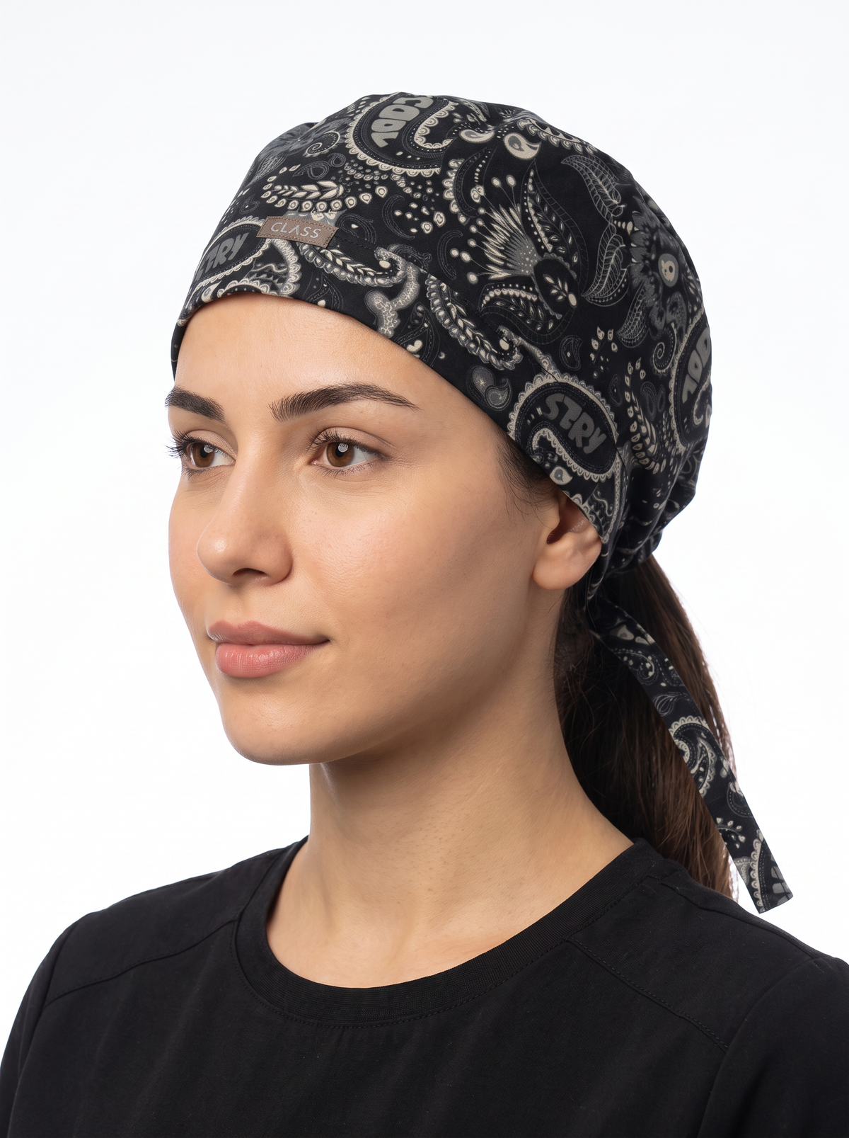 Filigran Desenli Cerrahi Bone Hemşire Doktor Bonesi Unisex