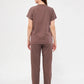 Classic - Brown Unisex Lycra Uniform Set