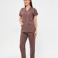 Classic - Brown Unisex Lycra Uniform Set