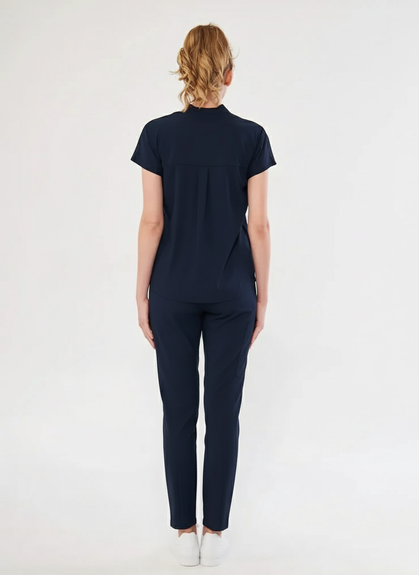 N O V A | Lacivert Premium Likralı Üniforma Takımı