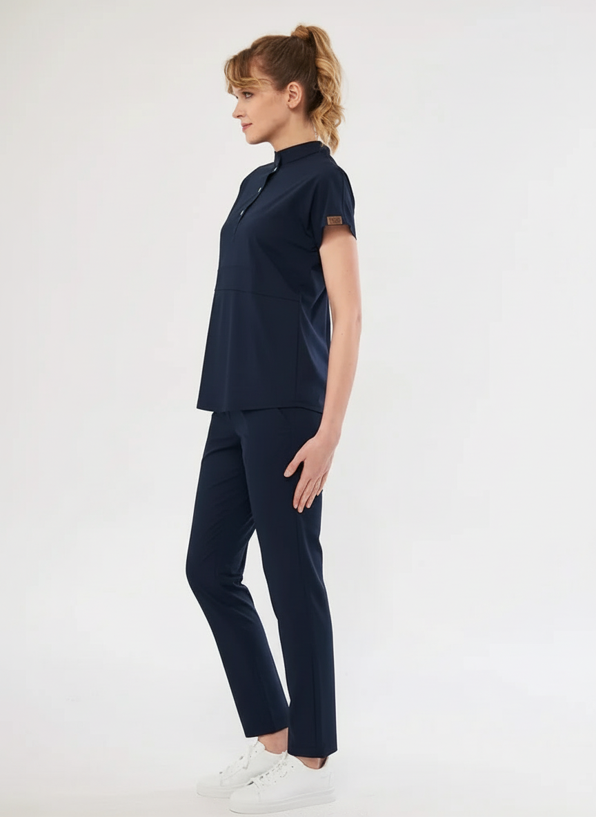 N O V A | Lacivert Premium Likralı Üniforma Takımı