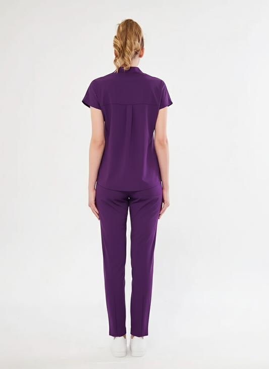 N O V A | Mor Premium Likralı Üniforma Takımı