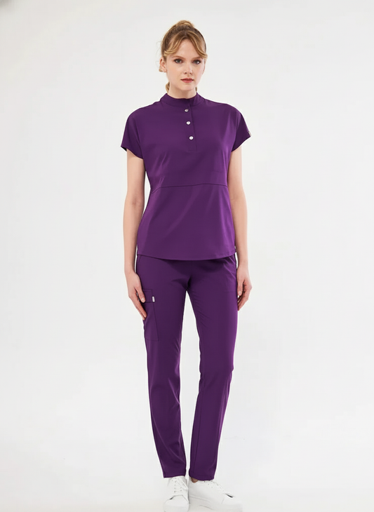 N O V A | Mor Premium Likralı Üniforma Takımı