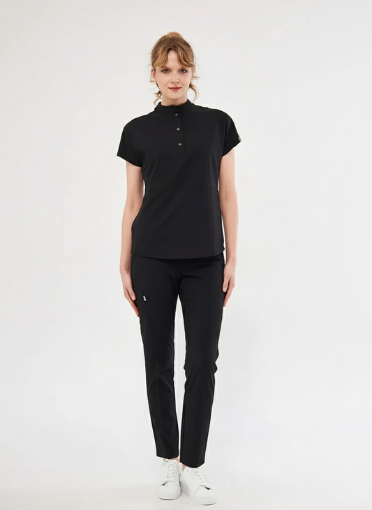 N O V A | Siyah Premium Likralı Üniforma Takımı