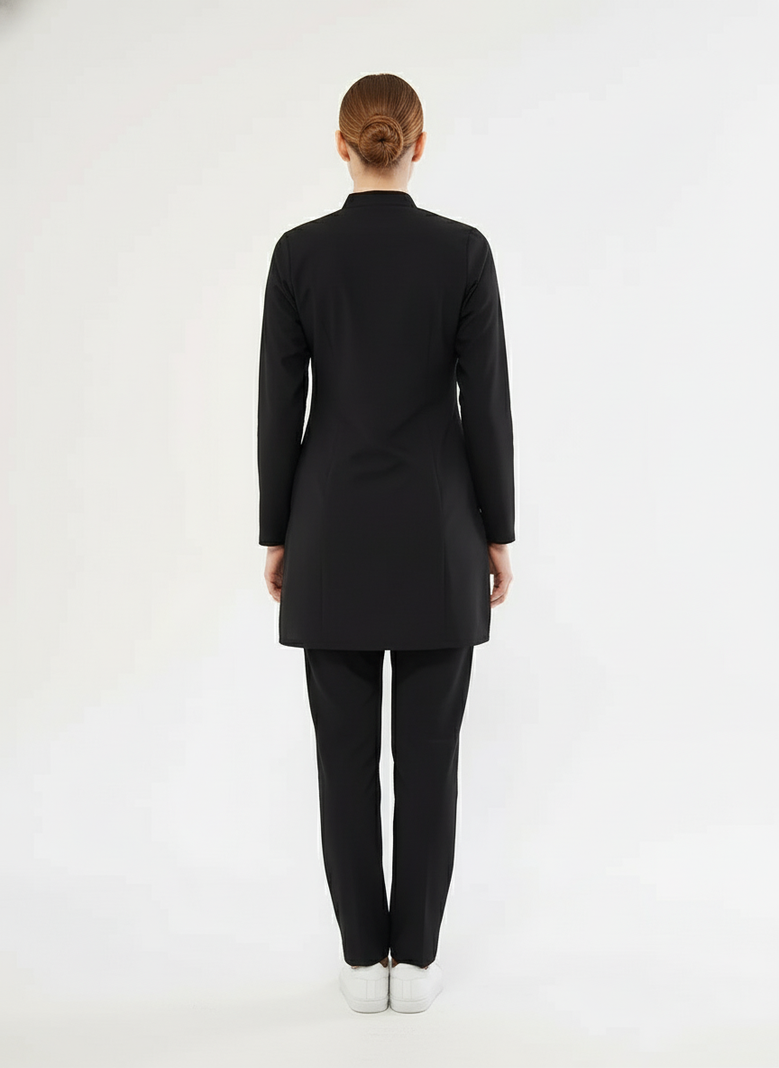 Хиджаб - комплект униформы медсестры из черной лайкры