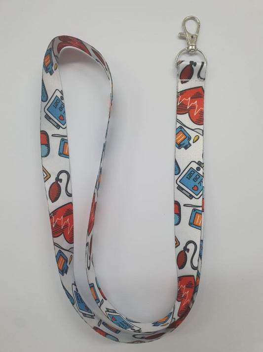 Boyun İpi Kartlığı | Beyaz Renkli Desenli Sağlık ve Kurumsal Kullanım