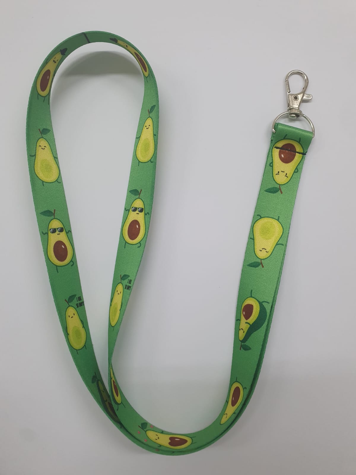 Boyun İpi Kartlığı | Yeşil Avokado Desenli Sağlık ve Kurumsal Kullanım